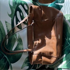 Coach Tan Leather Shoulder Bag and matching Wallet